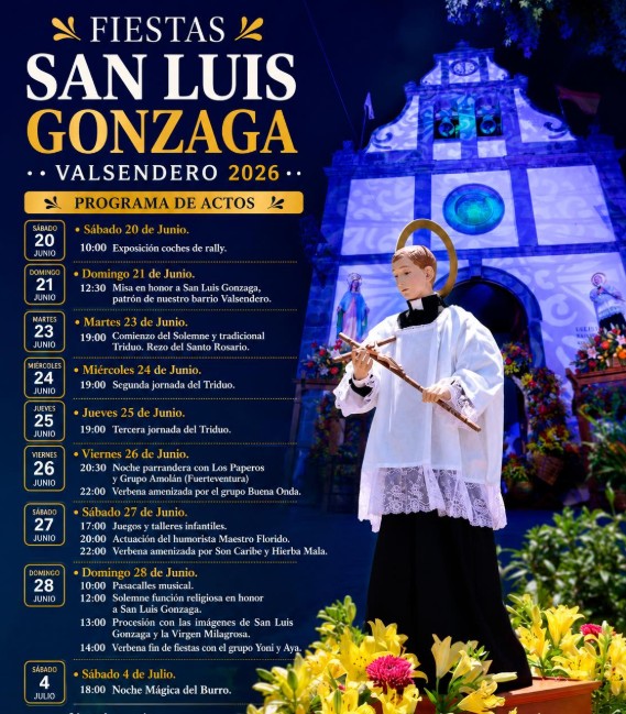 Fiestas de San Luis Gonzaga en Valsendero 2026